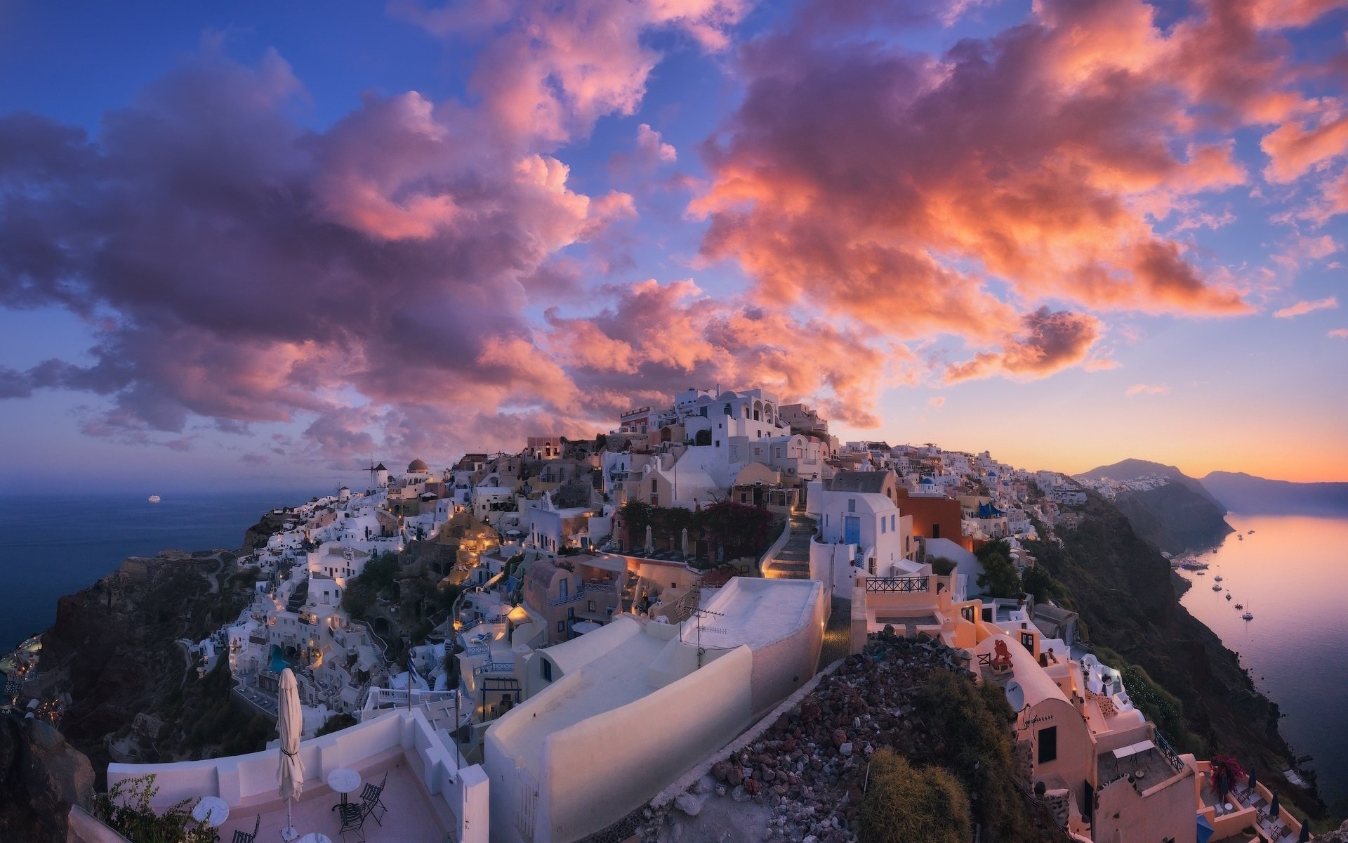 Sunset Santorini Wallpapers