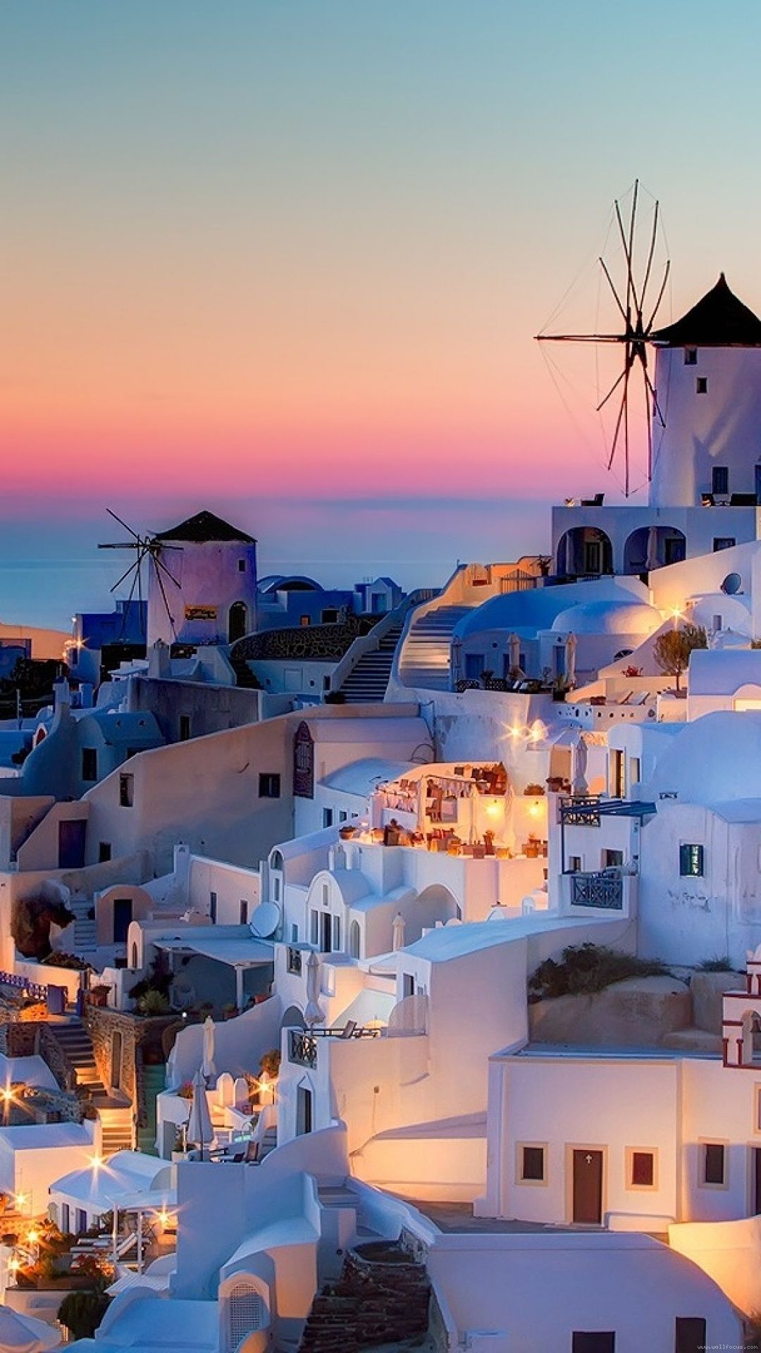 Sunset Santorini Wallpapers