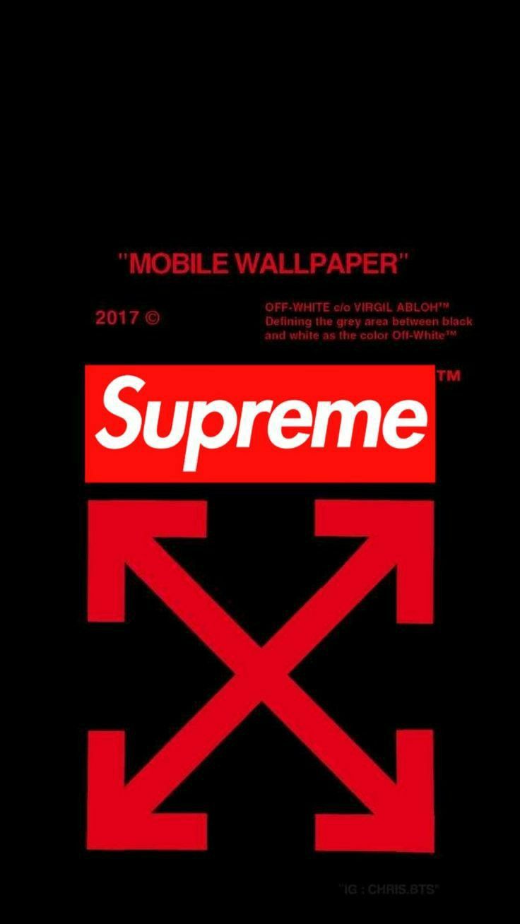 Supreme X Off White Wallpapers