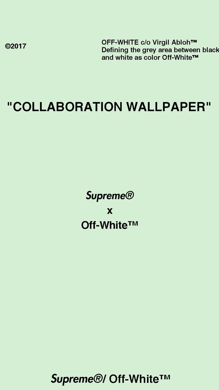 Supreme X Off White Wallpapers