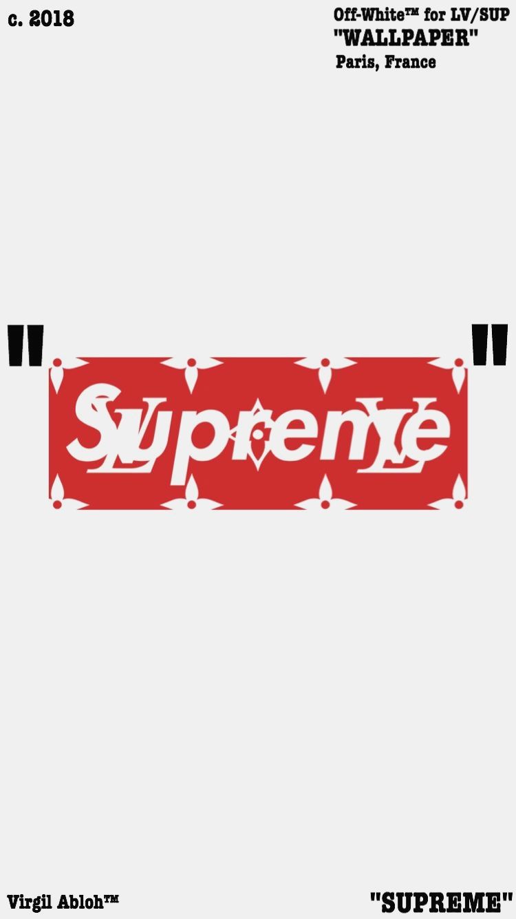 Supreme X Off White Wallpapers