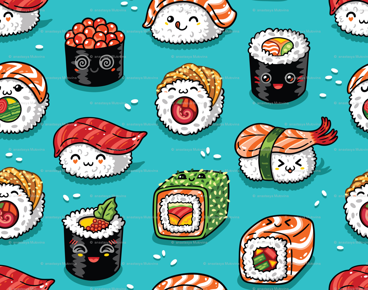 Sushi Cartoon Images Wallpapers