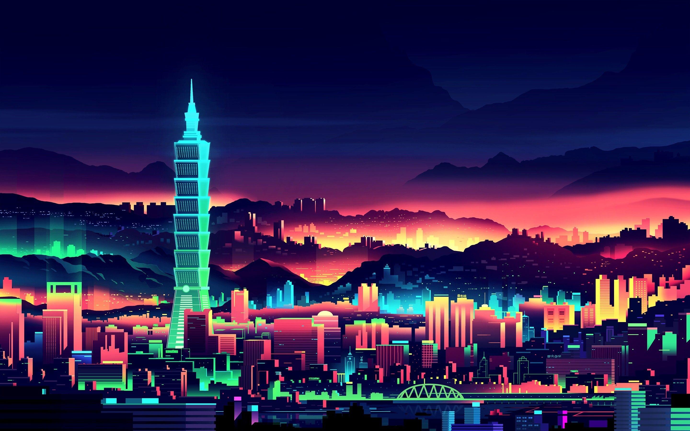 Synth City Wallpapers