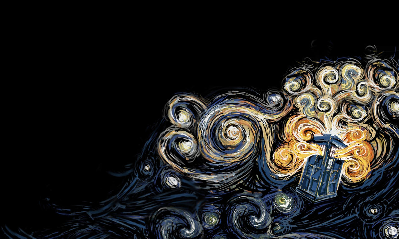 Tardis Van Gogh Wallpapers