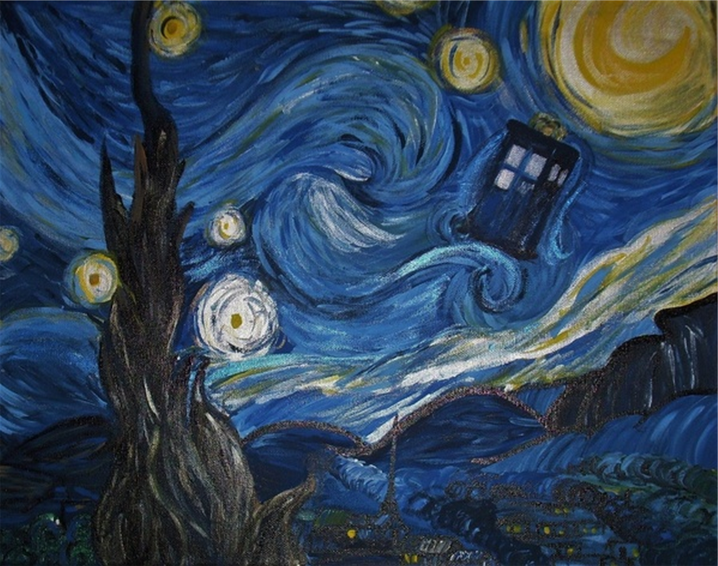 Tardis Van Gogh Wallpapers