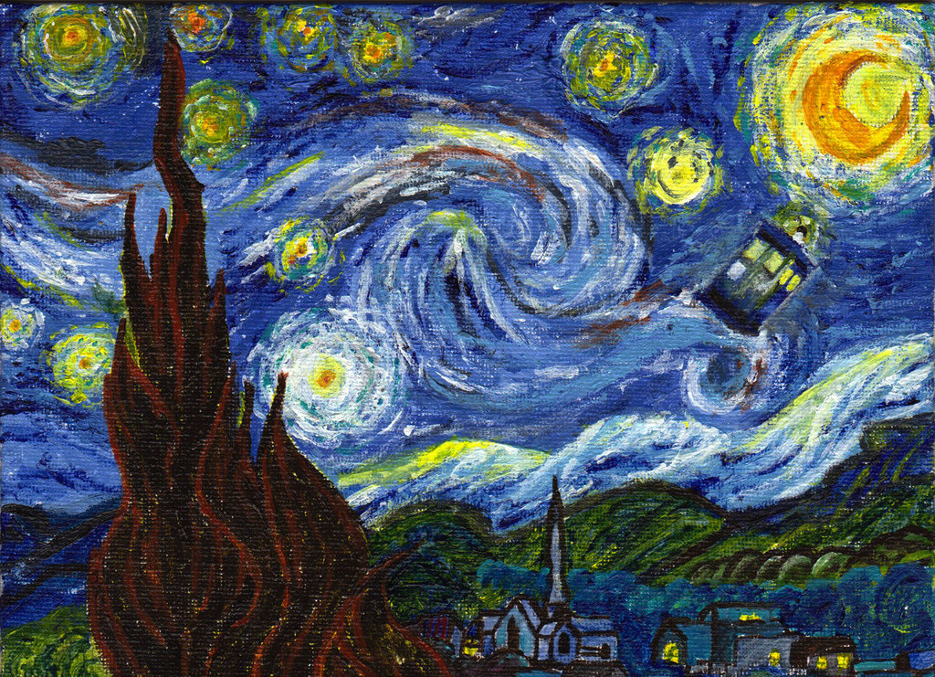 Tardis Van Gogh Wallpapers