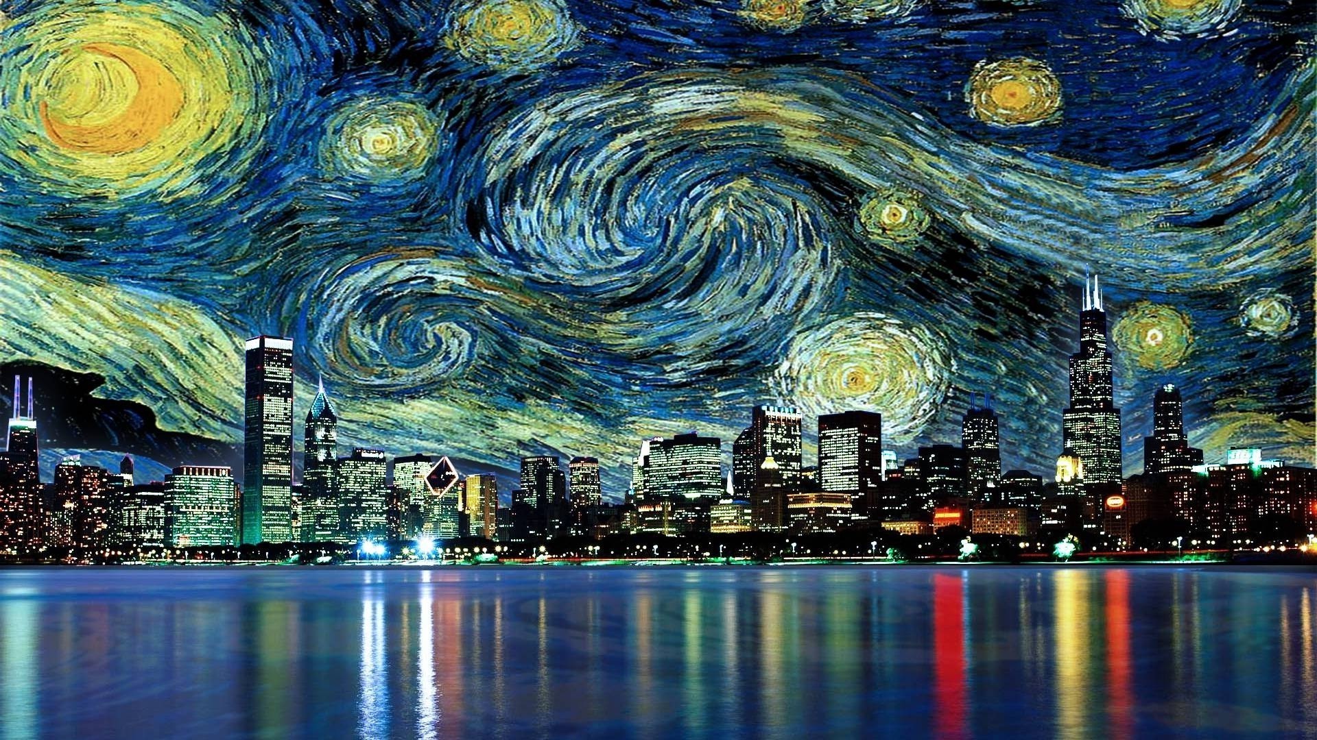 Tardis Van Gogh Wallpapers