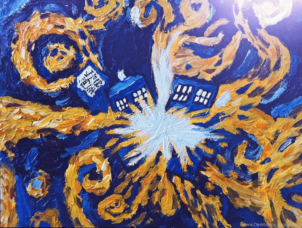 Tardis Van Gogh Wallpapers