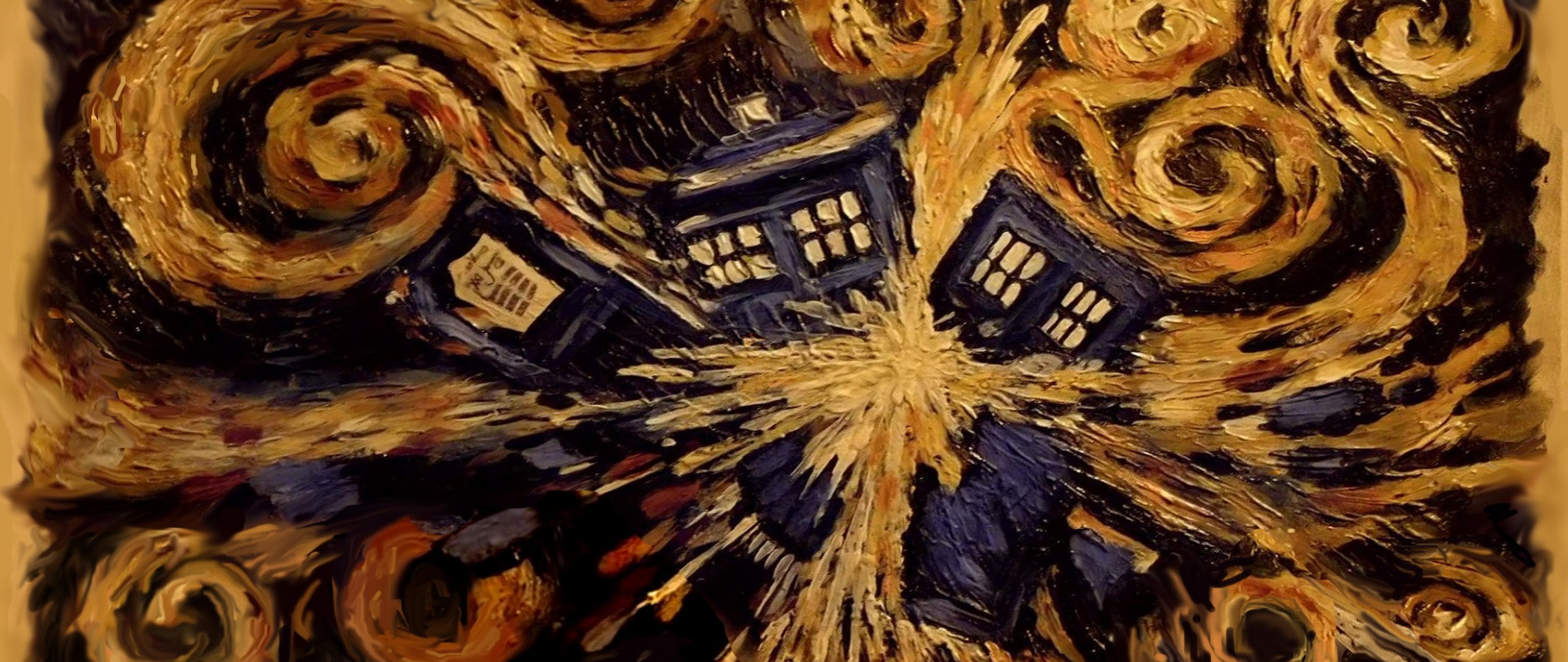 Tardis Van Gogh Wallpapers