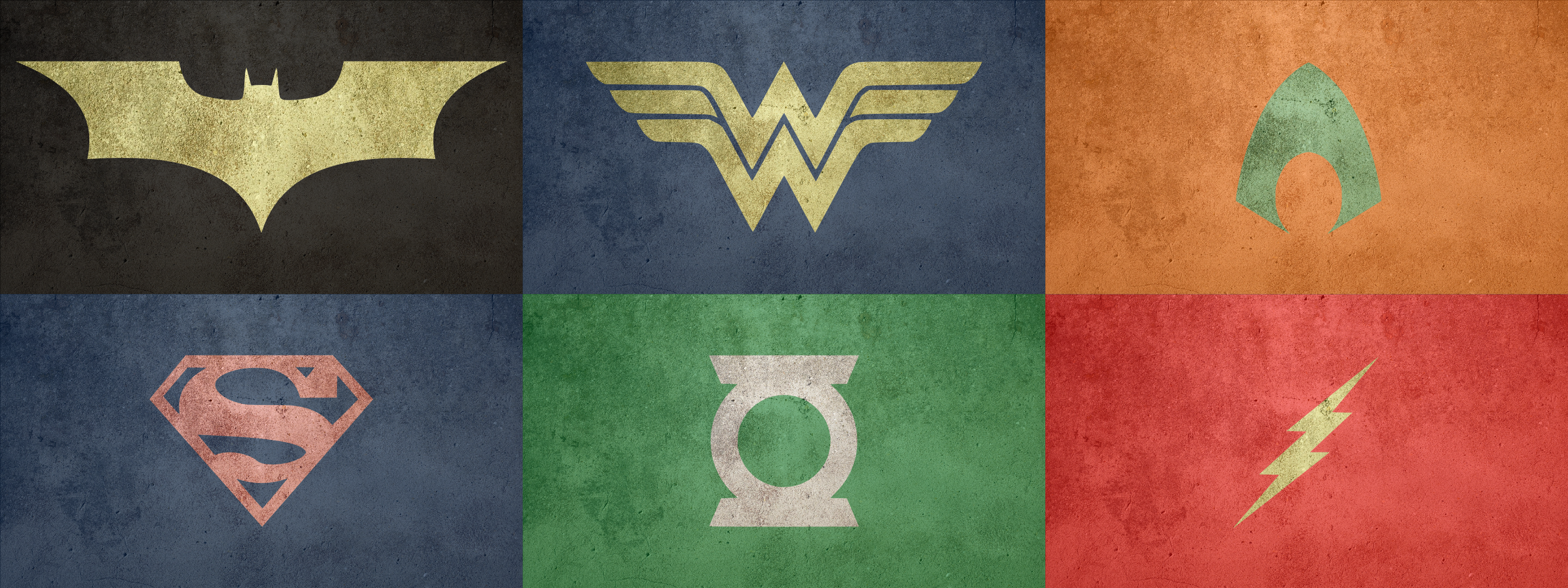 The Justice League Logos Wallpapers