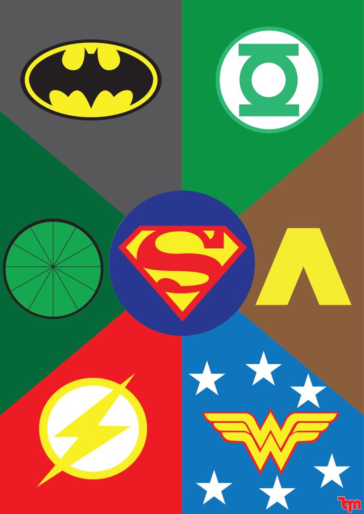 The Justice League Logos Wallpapers