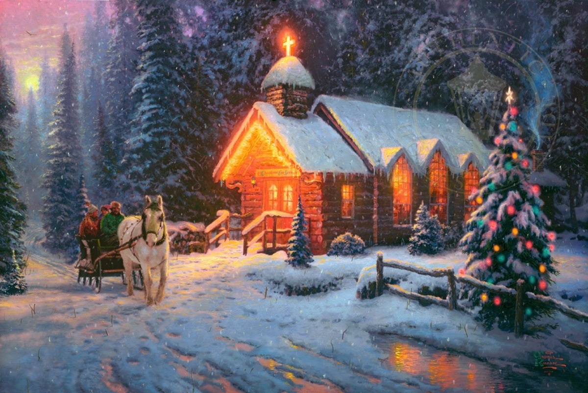 Thomas Kinkade Christmas Wallpapers