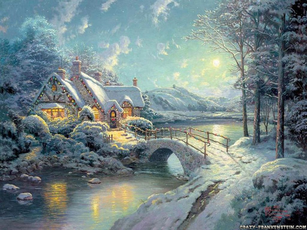 Thomas Kinkade Christmas Wallpapers