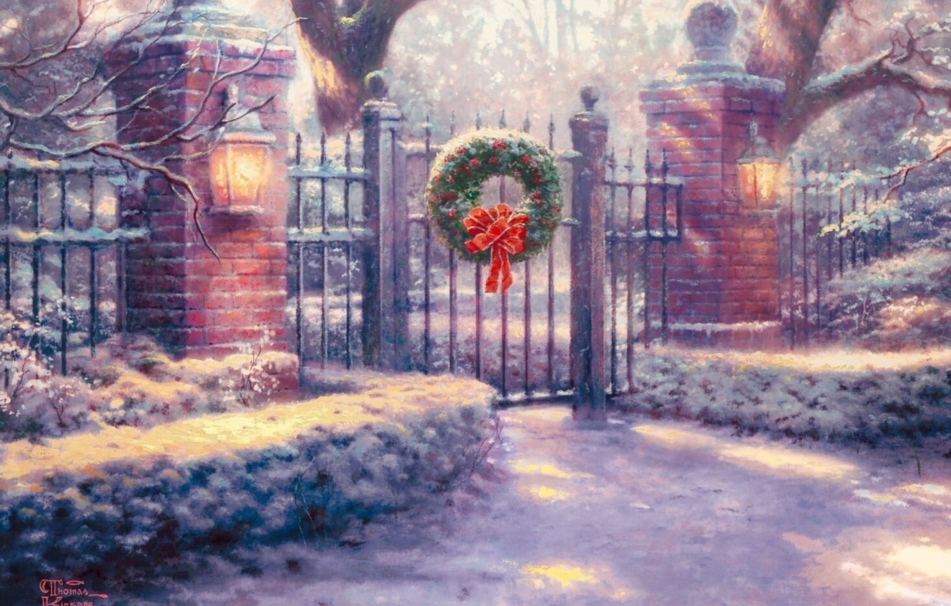 Thomas Kinkade Christmas Wallpapers