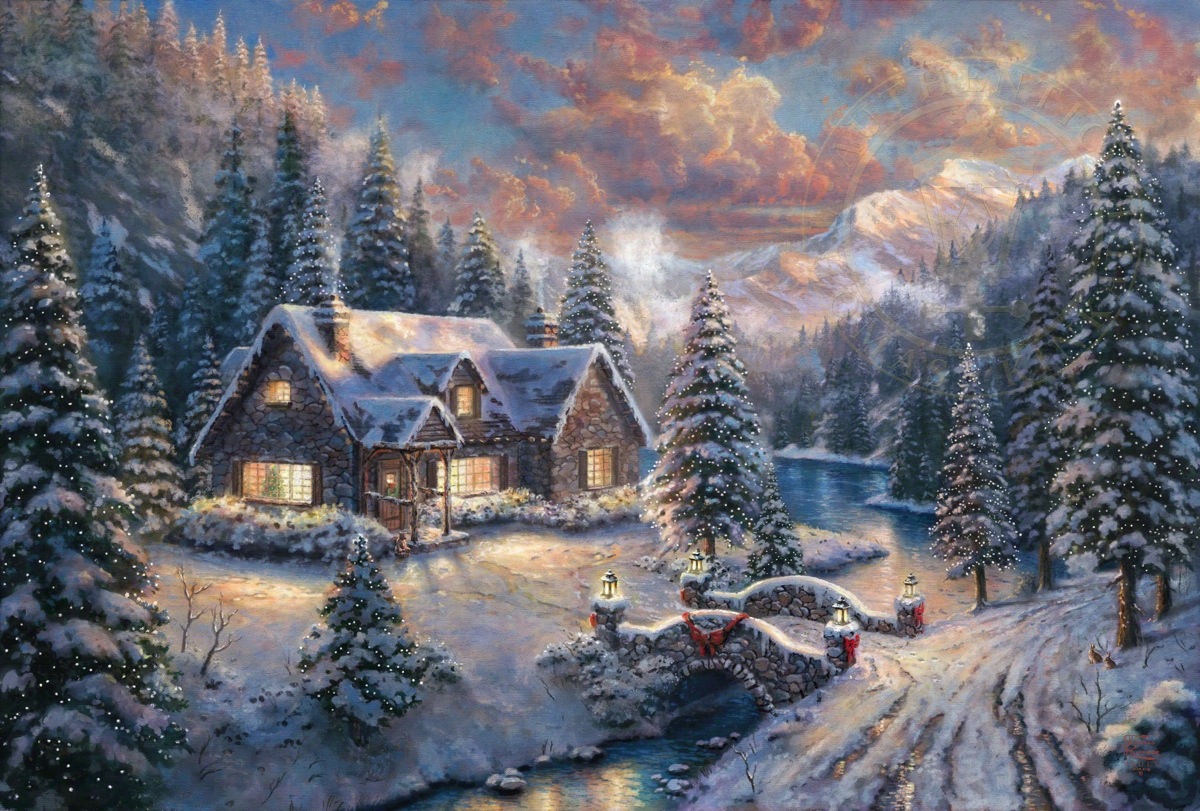 Thomas Kinkade Christmas Wallpapers