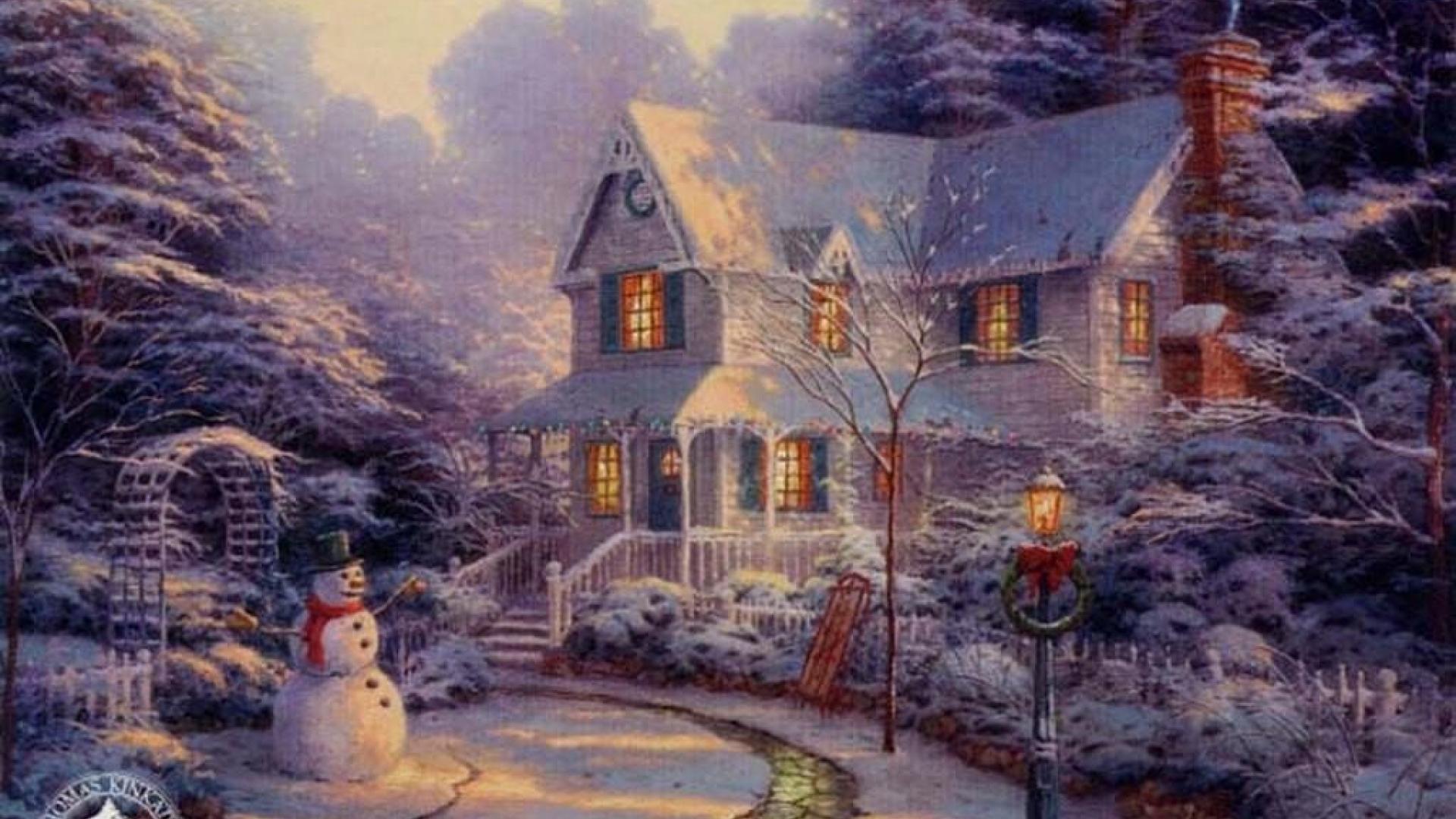 Thomas Kinkade Winter Wallpapers