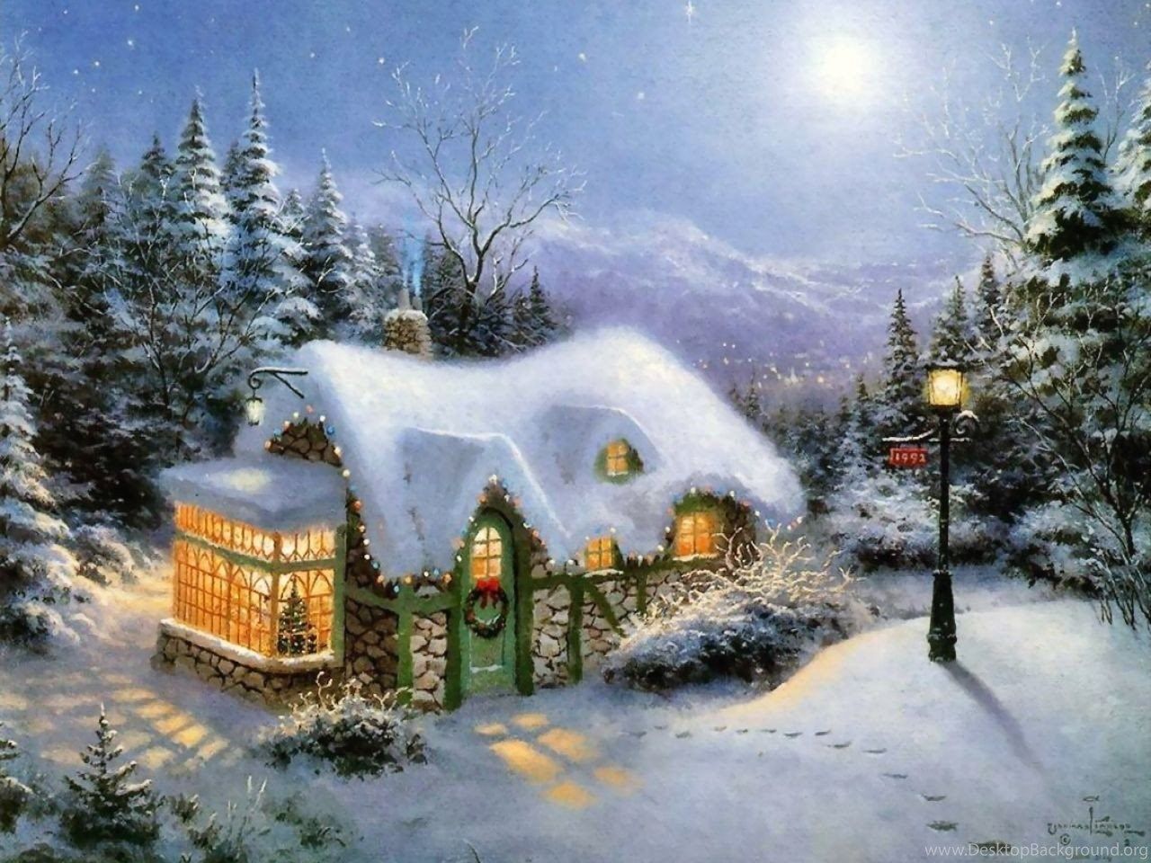 Thomas Kinkade Winter Wallpapers