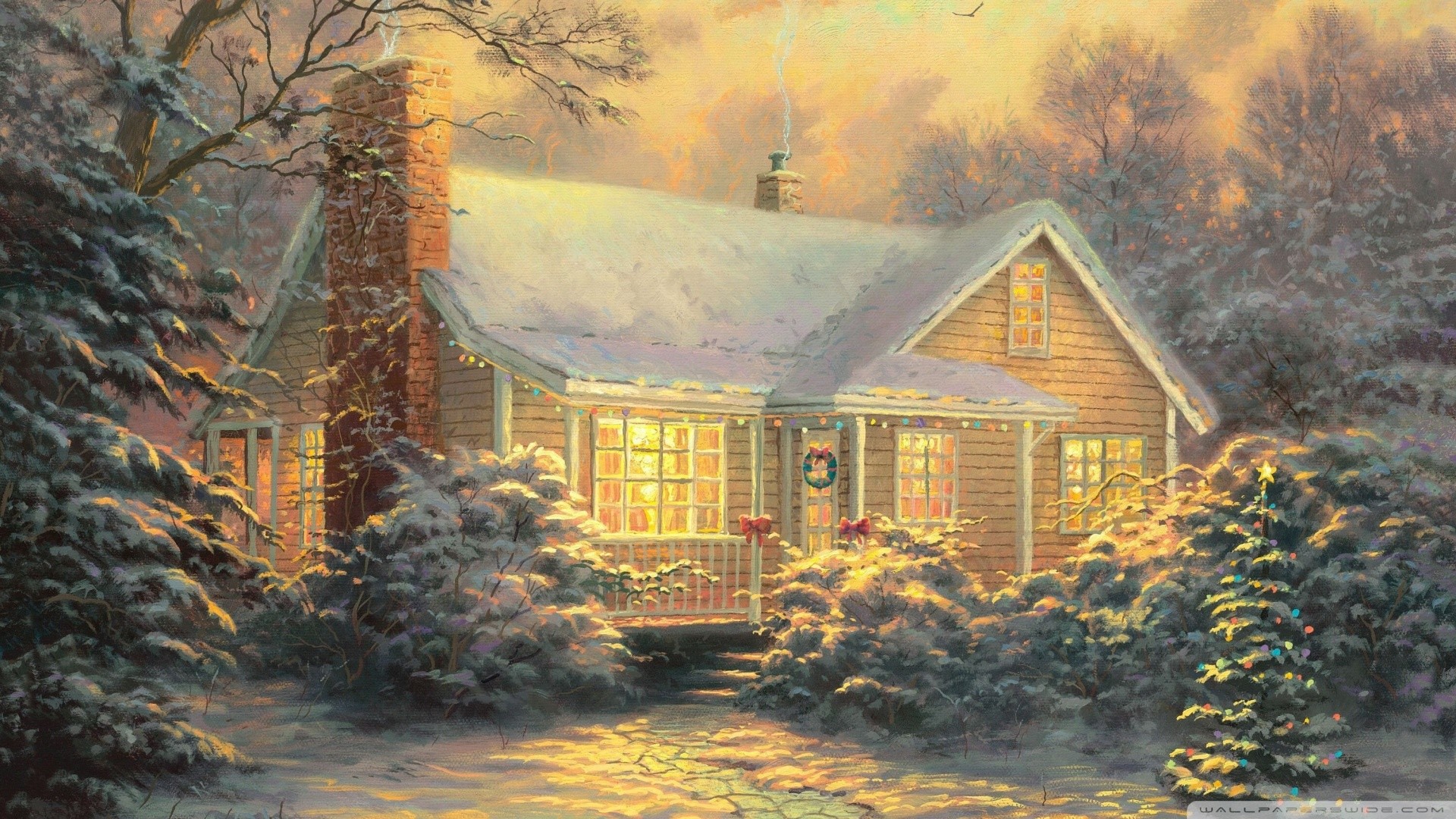 Thomas Kinkade Winter Wallpapers