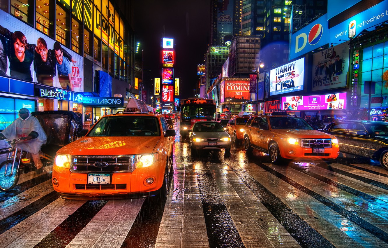 Times Square New York City At Night Wallpapers