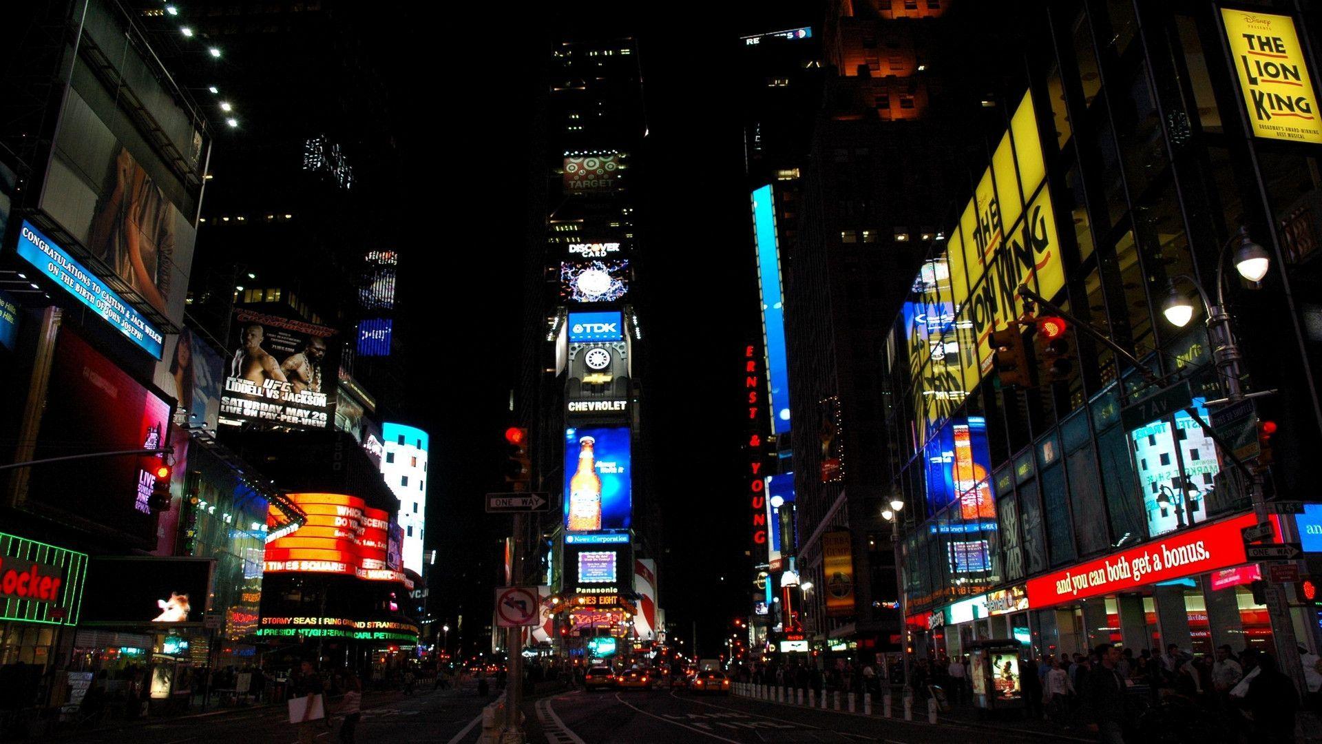 Times Square New York City At Night Wallpapers