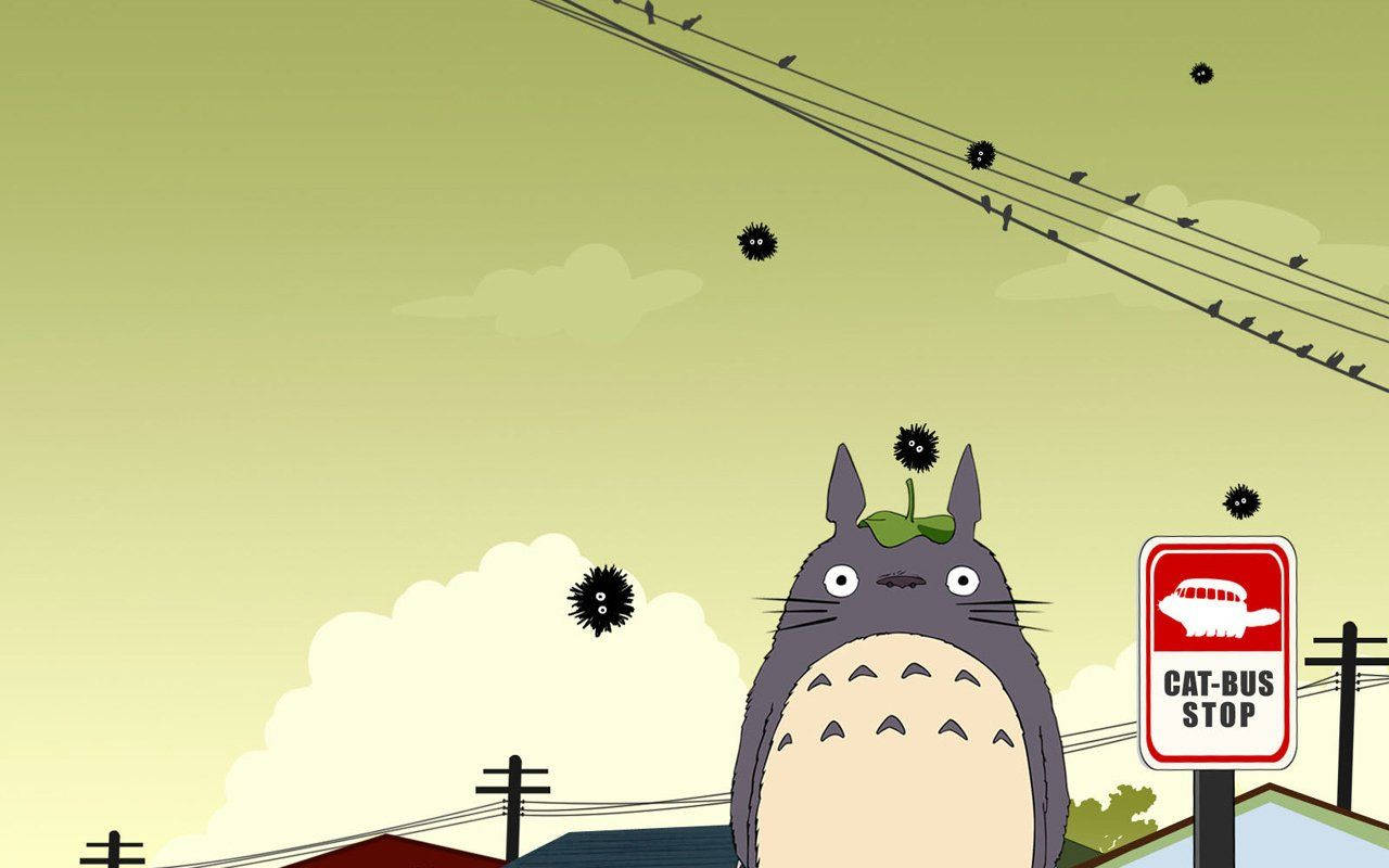 Totoro Bus Stop Wallpapers