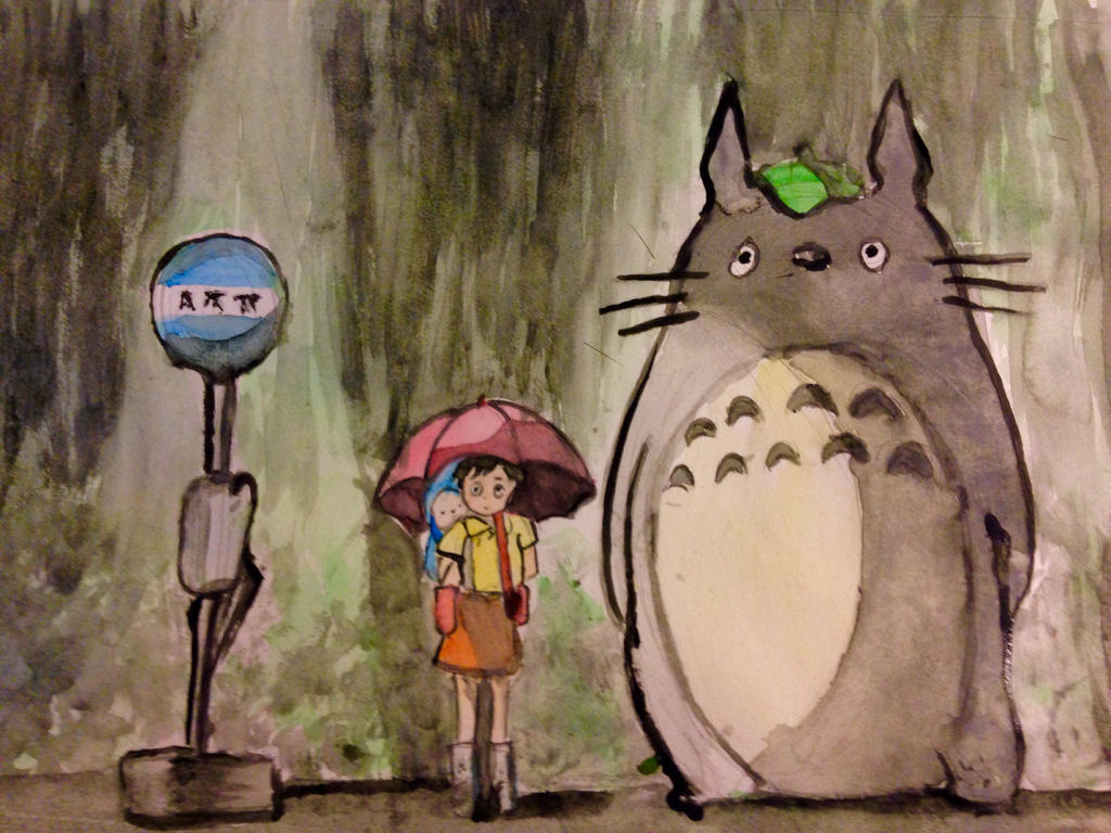 Totoro Bus Stop Wallpapers