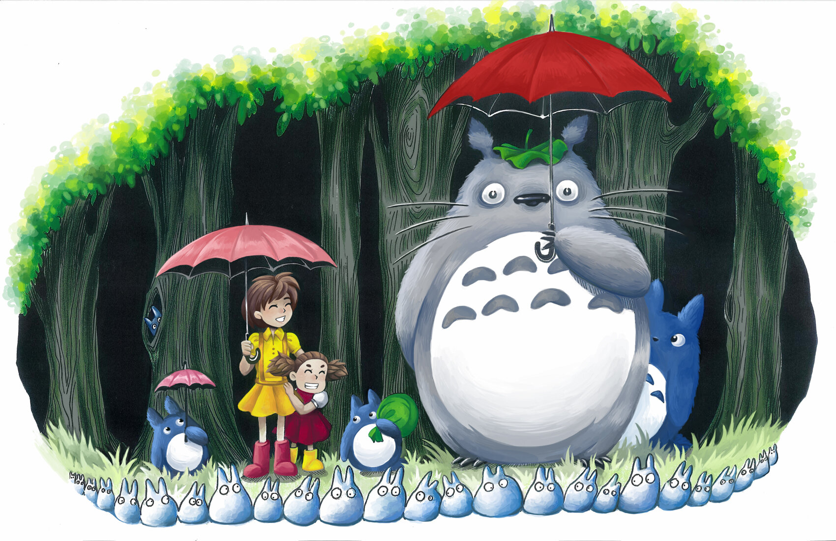 Totoro Umbrella Wallpapers