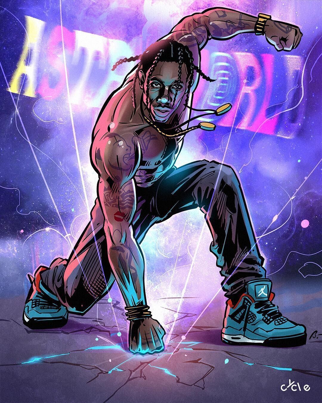 Travis Scott Artwork Wallpapers