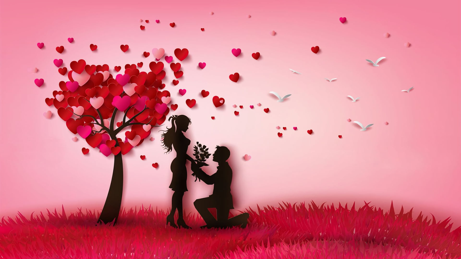 Tree For Love Wallpapers