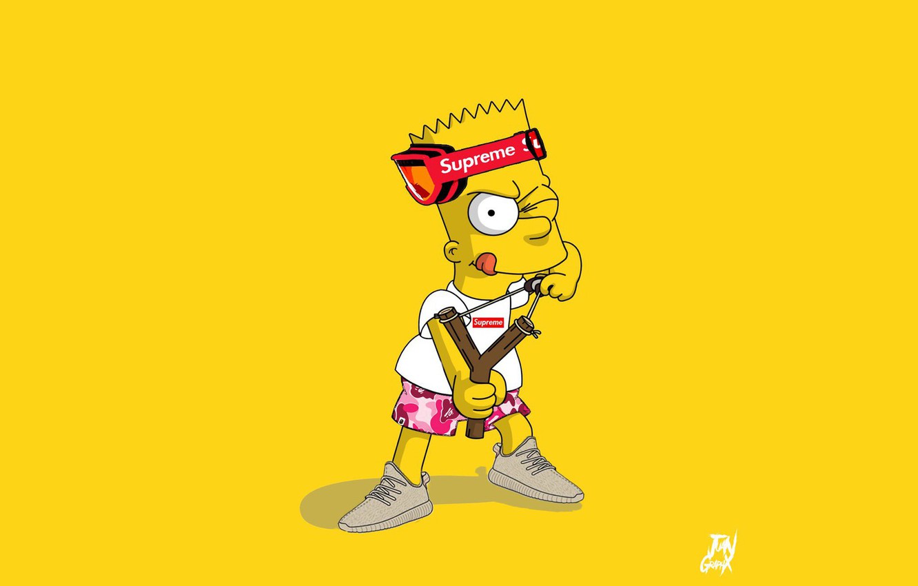 Trippy Bart Simpson Drawing Wallpapers