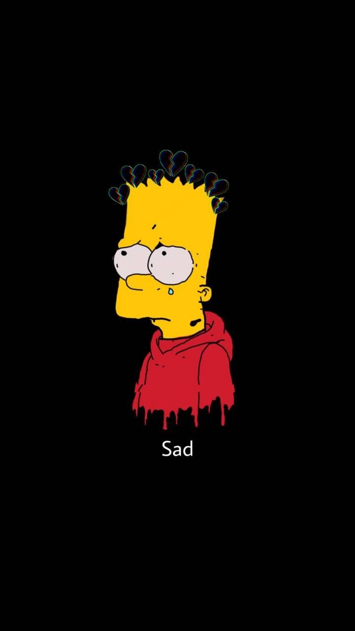 Trippy Bart Simpson Drawing Wallpapers