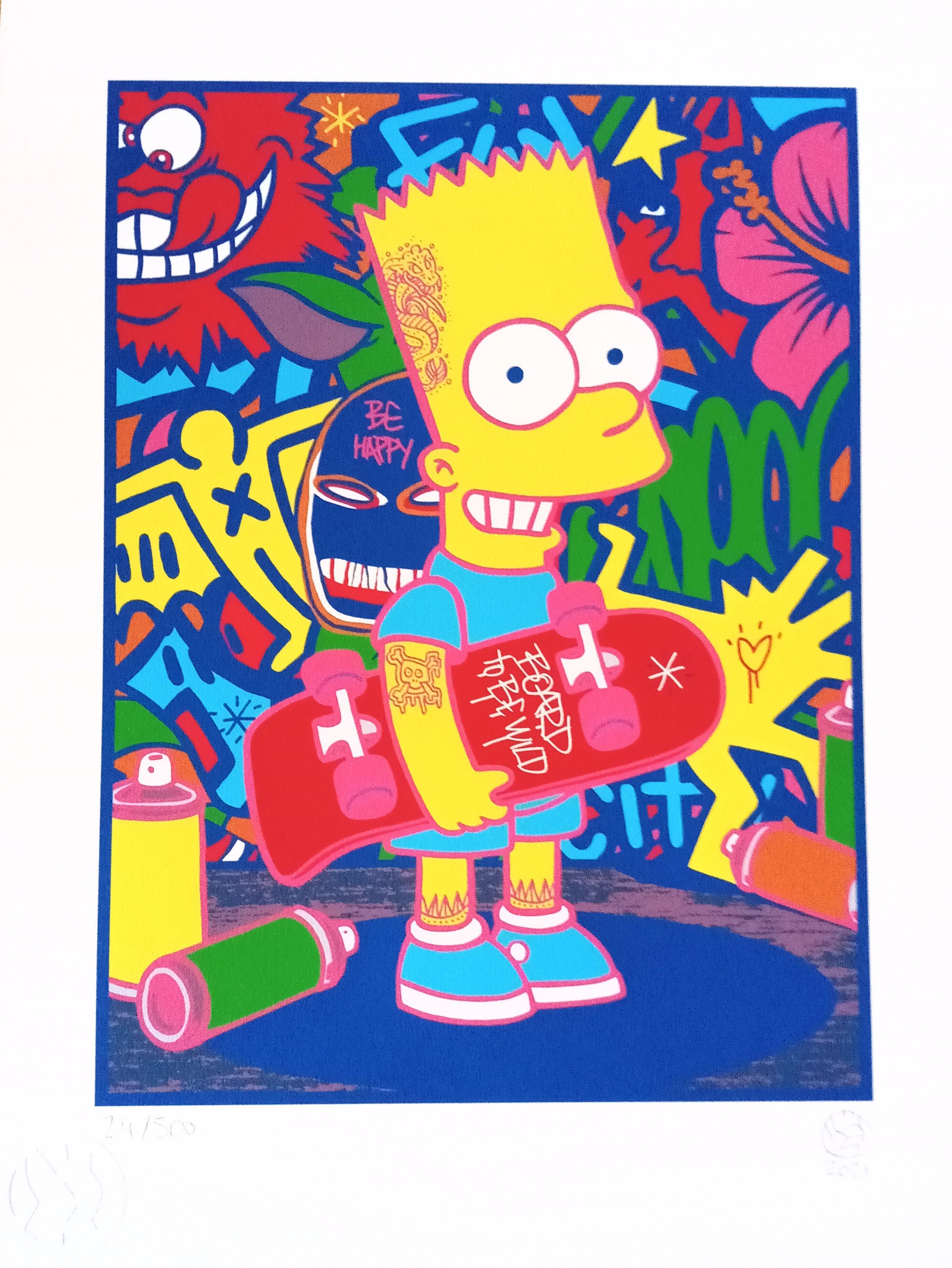 Trippy Bart Simpson Drawing Wallpapers