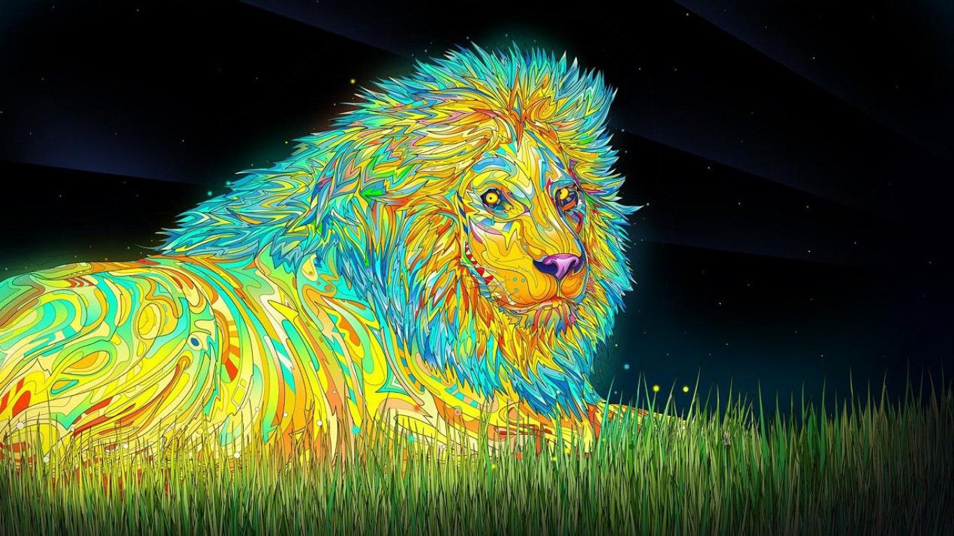 Trippy Lion Wallpapers