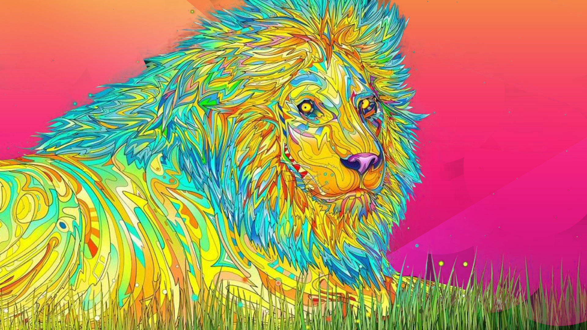 Trippy Lion Wallpapers