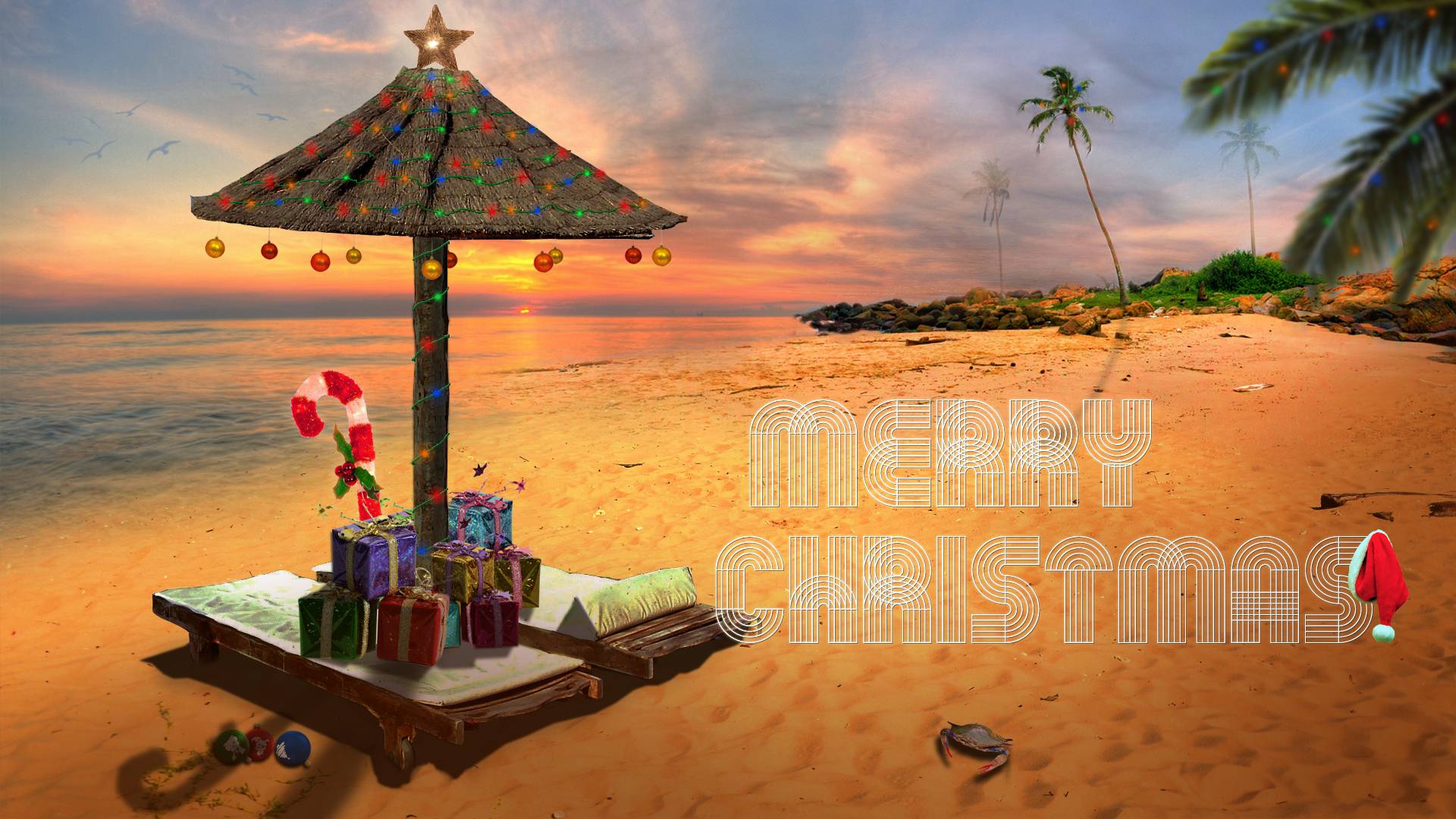 Tropical Christmas Wallpapers