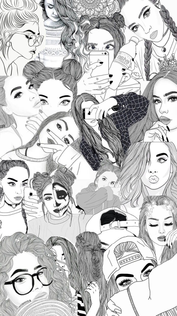 Tumblr Girl Cartoon Wallpapers