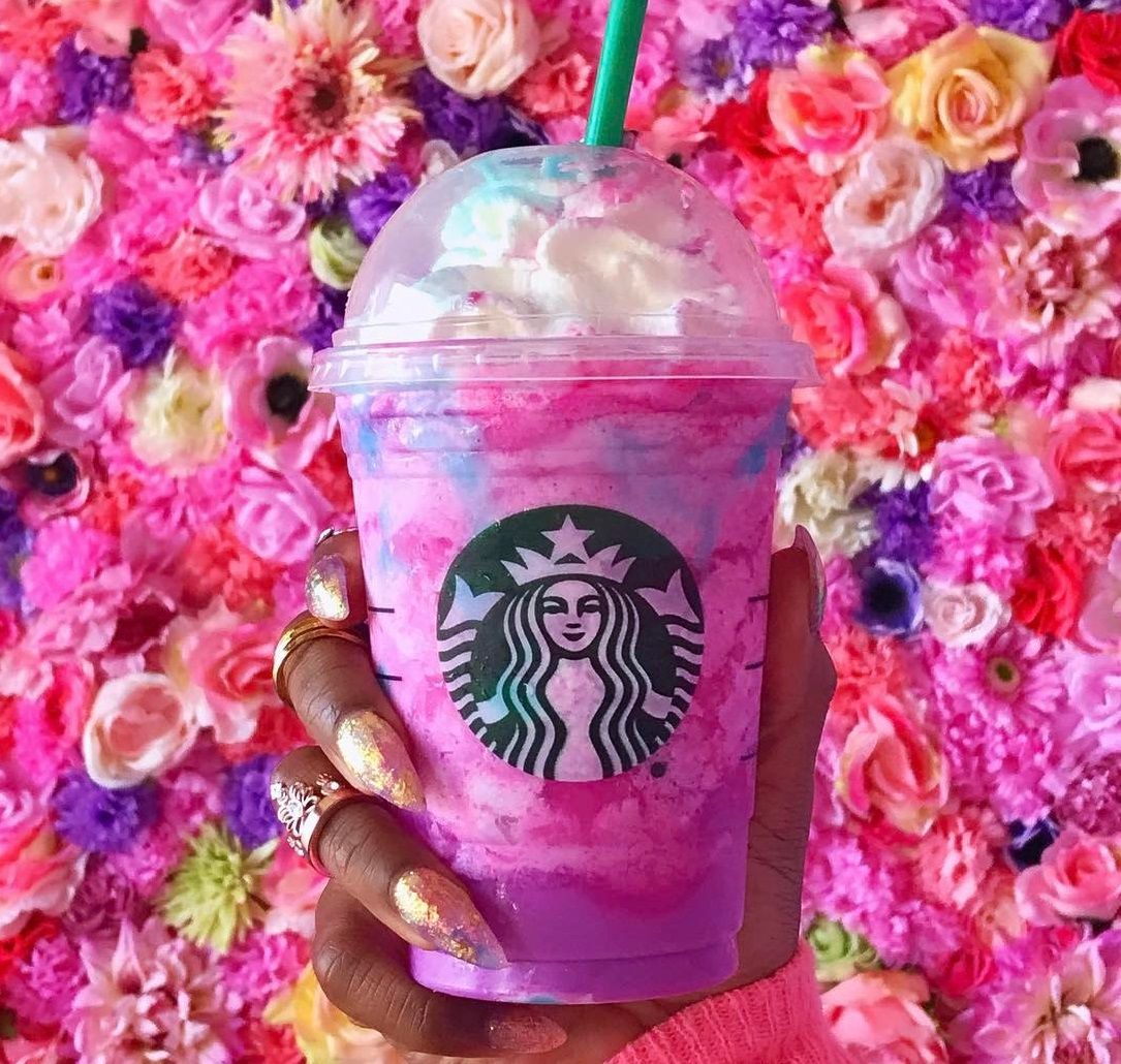 Unicorn Rose Gold Starbucks Wallpapers