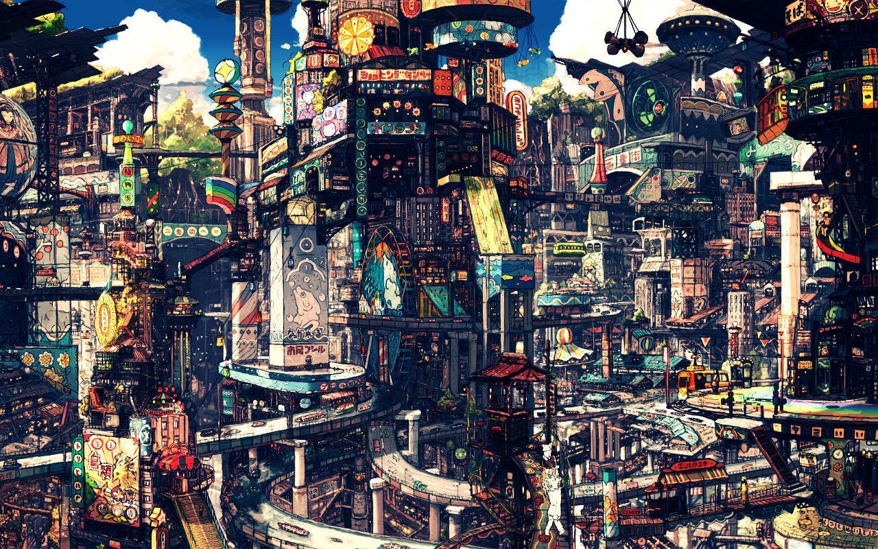 Urban Anime Art Wallpapers