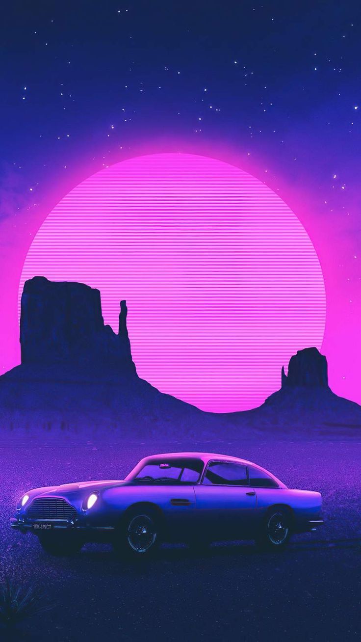 Vaporwave Car Wallpapers