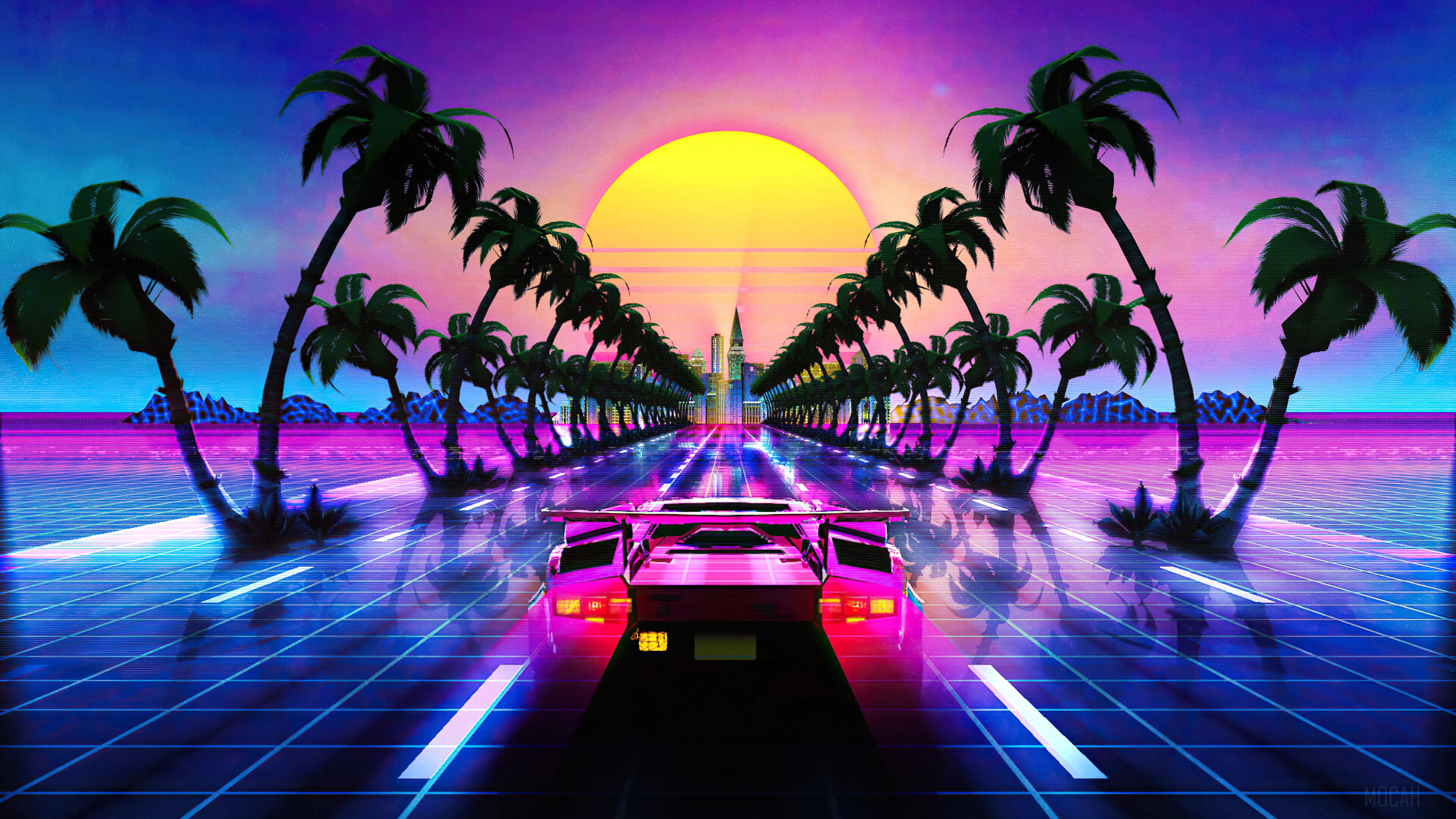 Vaporwave Car Wallpapers