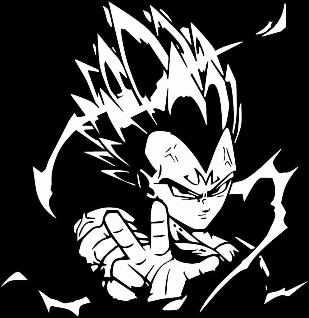 Vegeta Black And White Wallpapers