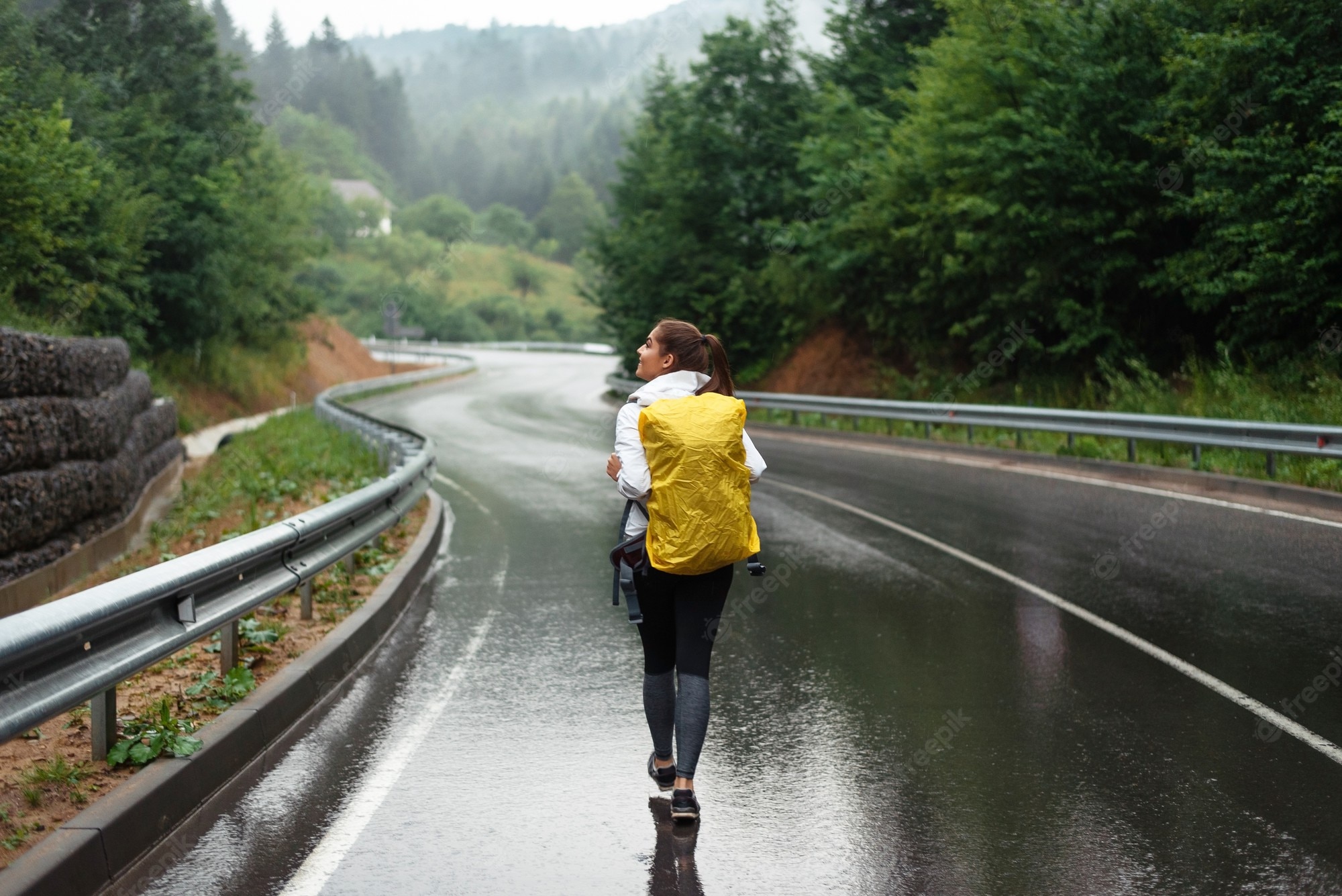 Walking Alone In The Rain Wallpapers