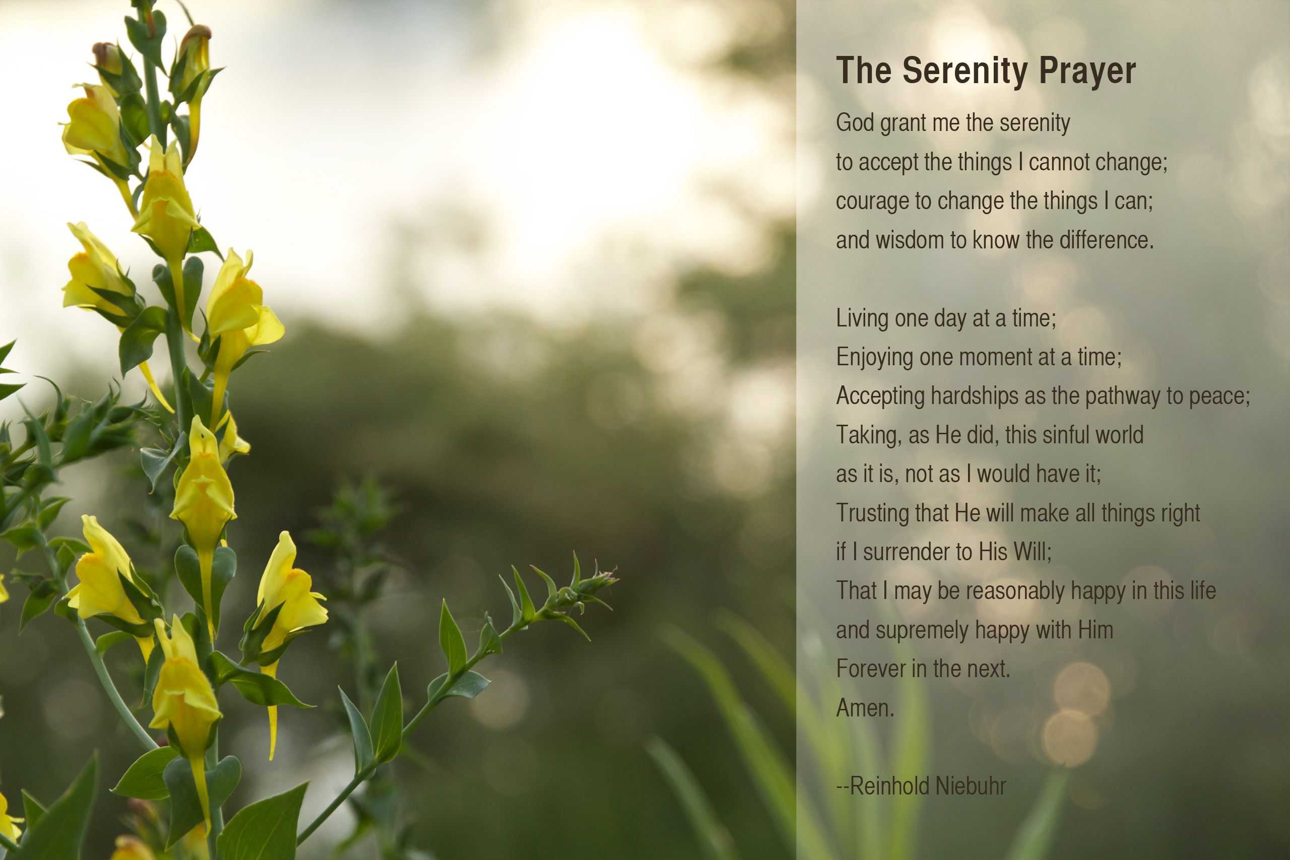 Wallpaper Serenity Prayer Wallpapers