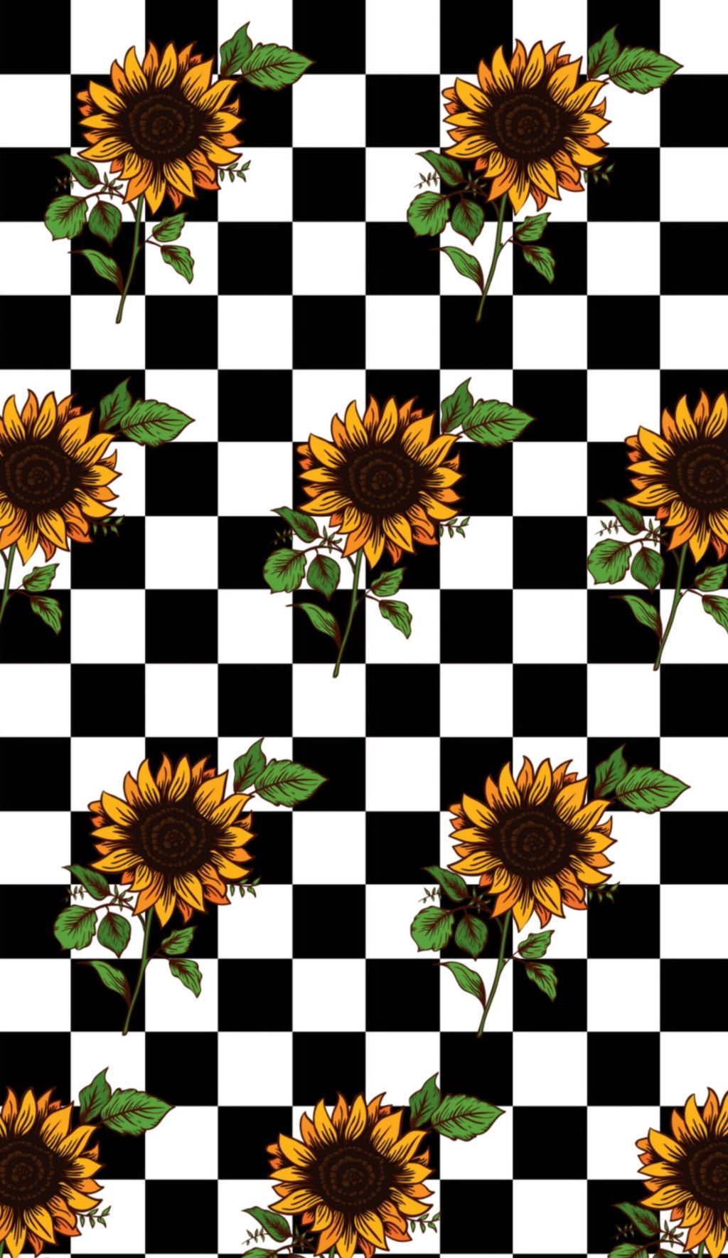 Wallpaper Sunflower Pattern Wallpapers