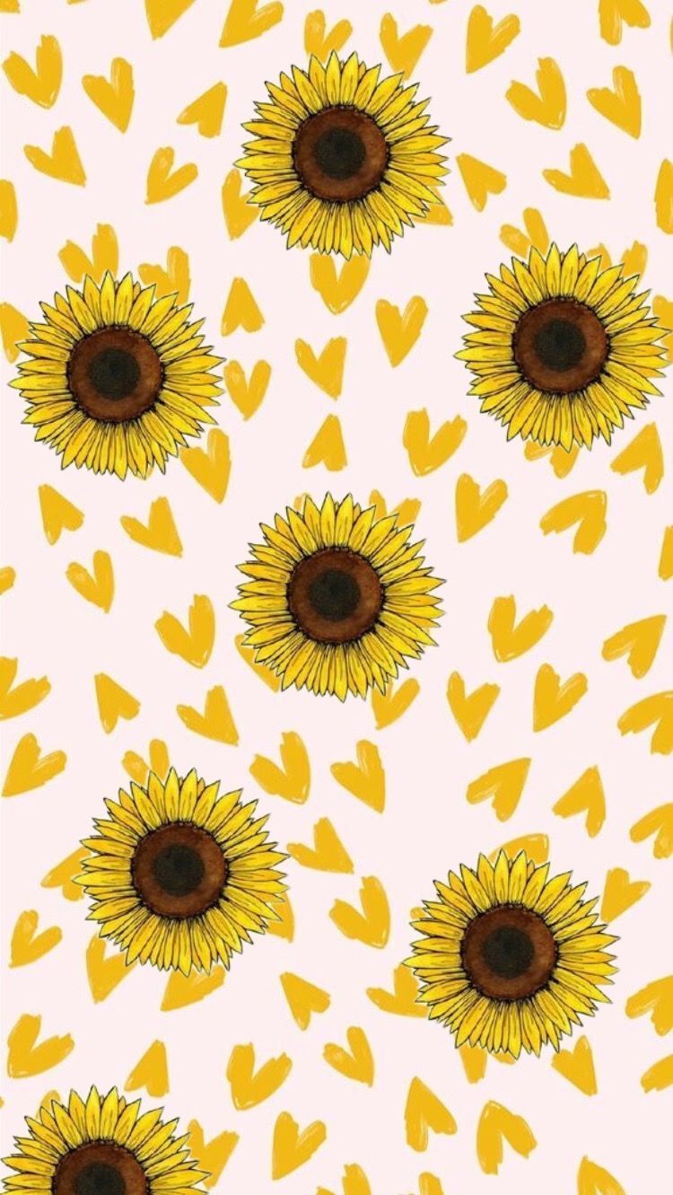 Wallpaper Sunflower Pattern Wallpapers