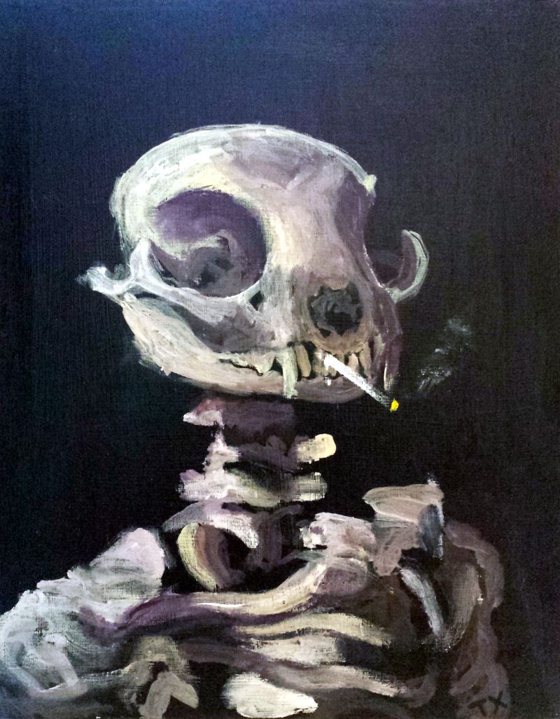 Wallpaper Van Gogh Skeleton Wallpapers