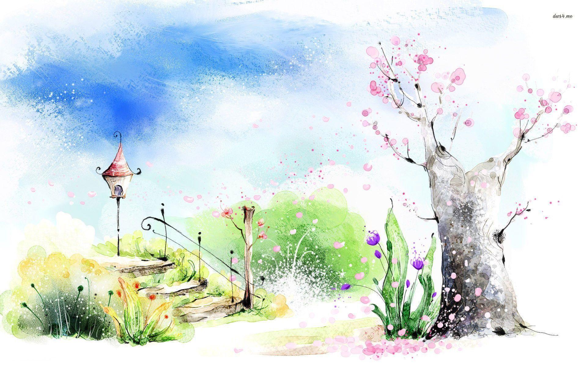 Watercolor Landscape Wallpapers