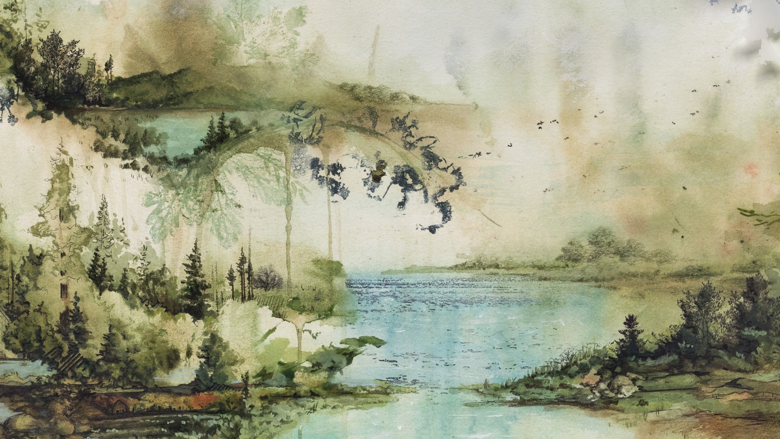 Watercolor Landscape Wallpapers
