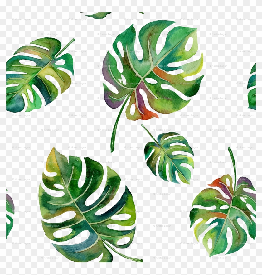 Watercolor Palm Leaves Wallpapers