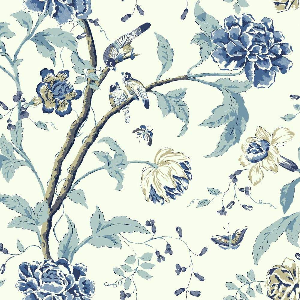 White And Blue Floral Wallpapers